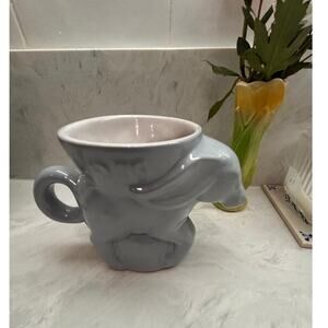 1986 Frankoma Political Coffee Mug/Cup – GOP / DEM Collectible – Powder Blue